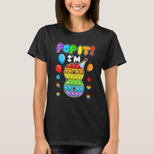 Camiseta Niños de cumpleaños pop que tengo ocho años