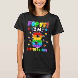 Camiseta Niños de cumpleaños pop que tengo ocho años