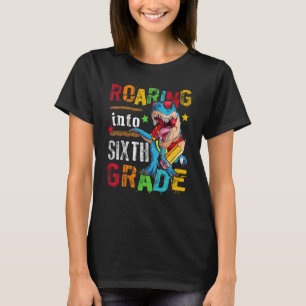 Camiseta Niños de Dinosaurios de 6º grado a los que regresa