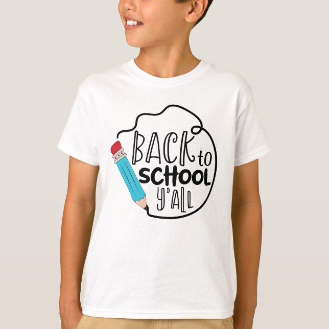 Camiseta Niños de escuela Hanes TAGLESS® T-Shirt (Anverso)