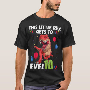 Camiseta Niños de este pequeño sexo llegan al nivel 10 años