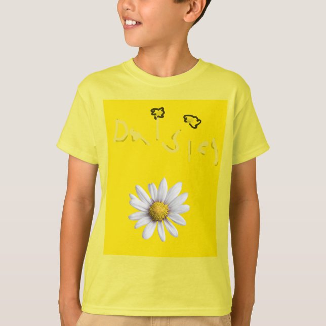Camiseta Niños de flores amarillas brillantes (Anverso)
