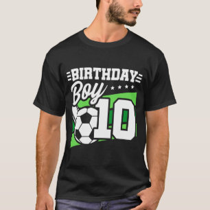 Camiseta Niños de fútbol de 10 años de edad cumpleaños de 1