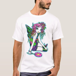 Camiseta Niños de hadas del arco iris cristalino del