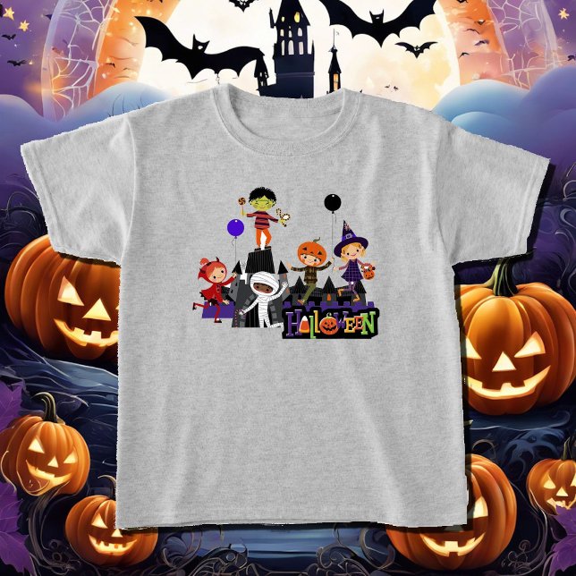 Camiseta Niños de Halloween en traje infantil (Subido por el creador)