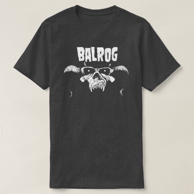 Camiseta Niños de impresión en negro de Balrog TShirt 1 (Diseño del anverso)