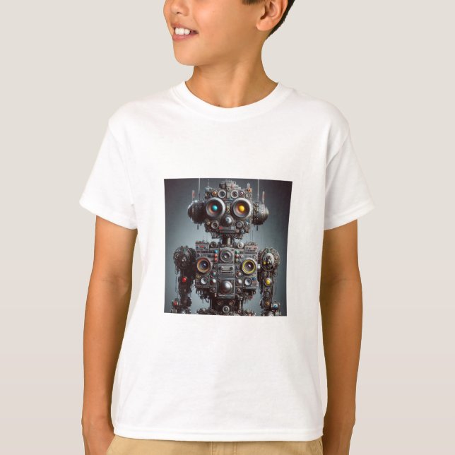 Camiseta Niños de inspiración robótica (Anverso)