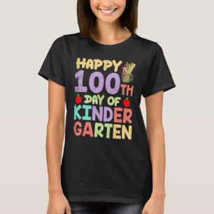 Camiseta Niños de kindergarten Regalo por el Día 100 Feliz 