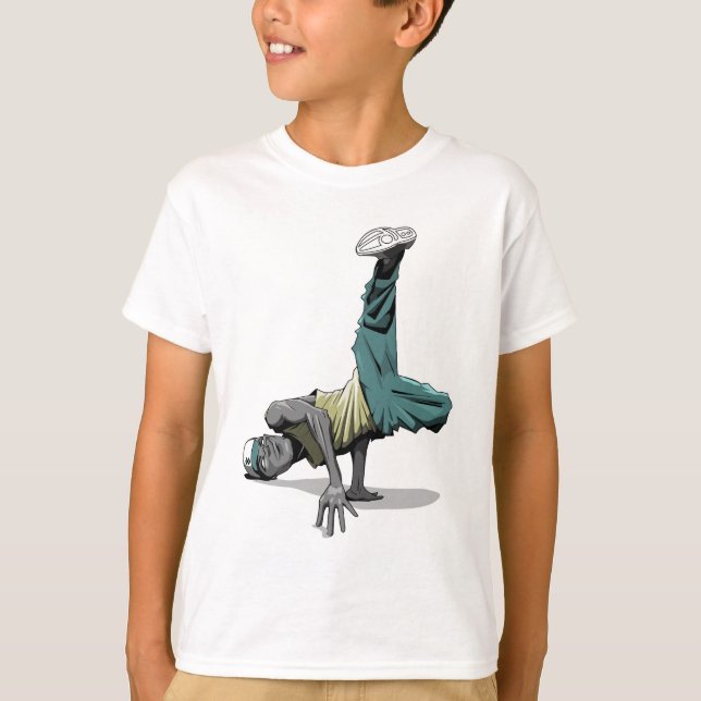 Camiseta niños de la actitud 1 de la danza de rotura (Anverso)