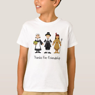 Camiseta Niños de la Amistad de Acción de Gracias