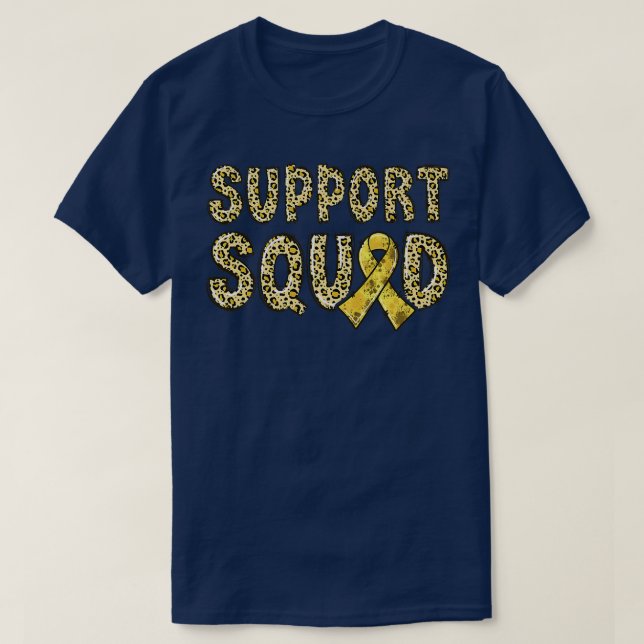 Camiseta Niños de la banda Gold Leopard Print Support Squad (Diseño del anverso)