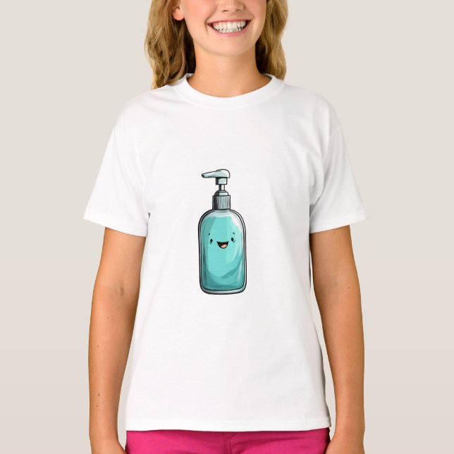 Camiseta Niños de la Botella de Jabón Feliz (Anverso)