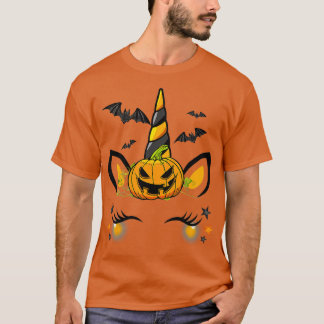 Camiseta Niños de la Calabaza de Unicornio murmuran Hallowe