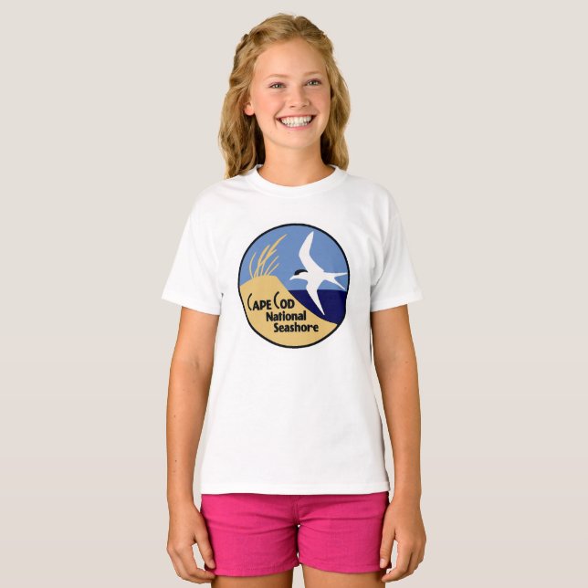 Camiseta Niños de la costa nacional de Cape Cod (Anverso completo)