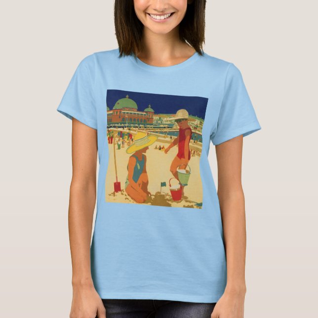 Camiseta Niños de la época, hermanas de vacaciones familiar (Anverso)