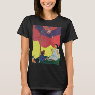 Camiseta Niños de la época juegan a Chica y niños chocando