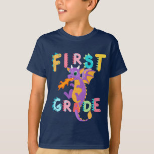 Camiseta Niños de la Escuela Cuadros de Dinosaurios de prim