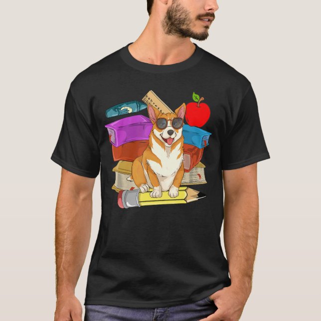 Camiseta Niños de la escuela de perros Gafas de sol Gafas d (Anverso)