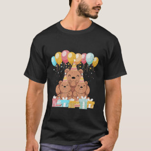 Camiseta Niños de la familia del oso Fiesta de cumpleaños C