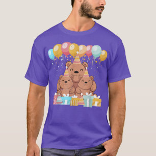 Camiseta Niños de la familia del oso Fiesta de cumpleaños C