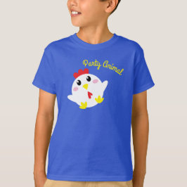 Camiseta Niños de la granja de pollo Cute Fiesta de cumplea