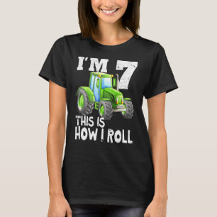 Camiseta Niños de la granja Tractor Séptima Fiesta de Cumpl
