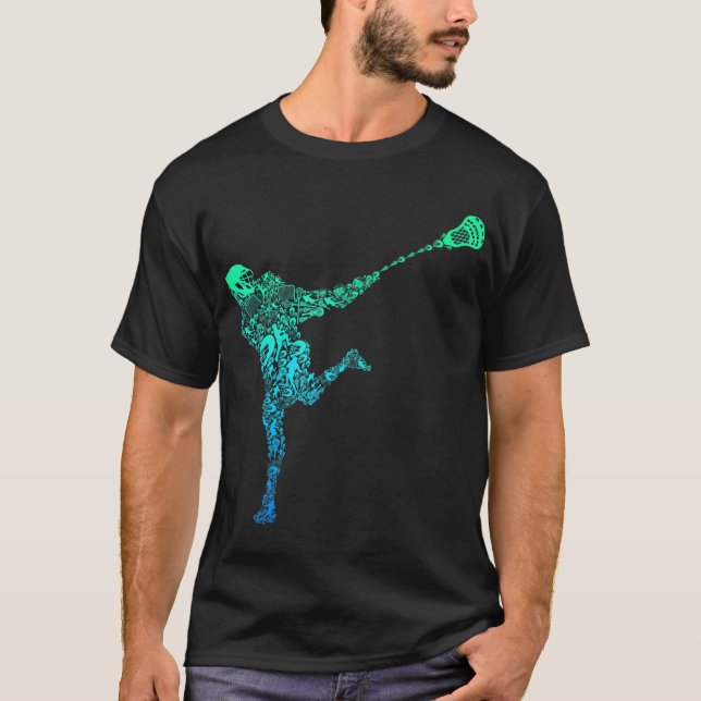 Camiseta Niños de la juventud del jugador de Lacrosse (Anverso)