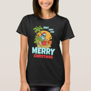 Camiseta Niños de la playa Niños Santa Xmas Feliz Ho Ho Ho 
