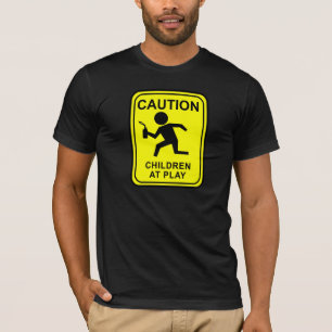 Camiseta Niños de la precaución en el juego - corredor de