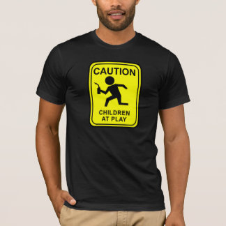 Camiseta Niños de la precaución en el juego - corredor de