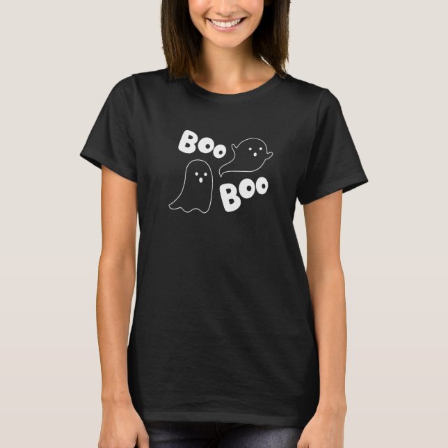 Camiseta Niños De La Tripulación De Boo Hey Boo Ghost Trick (Anverso)