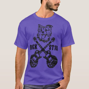 Camiseta Niños de la Vieja Rockstar Guitar Perro Música Ama