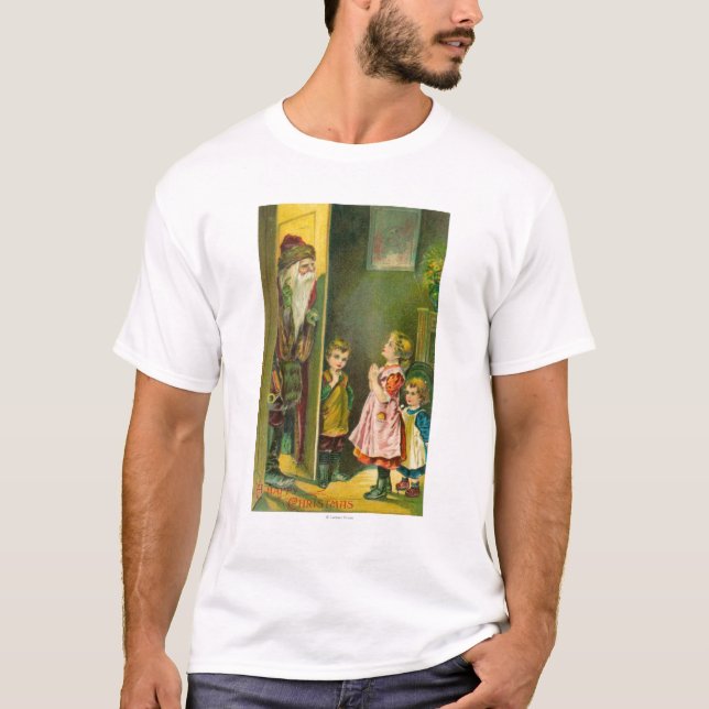 Camiseta Niños de las felices Navidad que dejan Santa (Anverso)