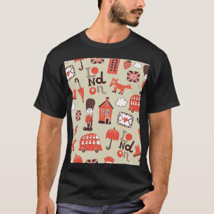 Camiseta Niños de Londres: Diseño de patrones divertidos