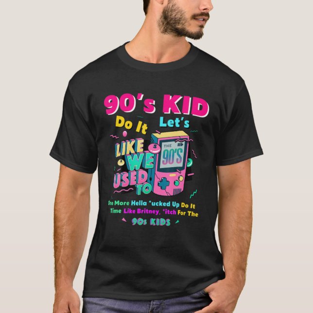 Camiseta Niños De Los 90. Temática De Los 90 - Se Eleva La  (Anverso)