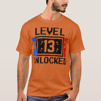 Camiseta Niños de nivel 13 Cumpleaños Videojuegos de 13 año