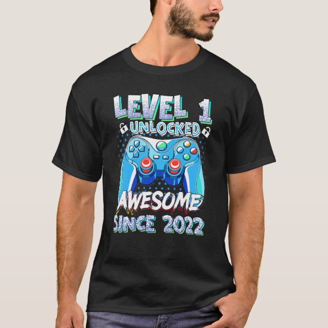 Camiseta Niños de nivel 1 desbloqueados desde el videojuego (Anverso)