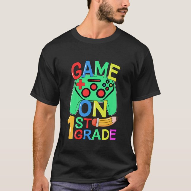 Camiseta Niños De Nuevo A La Escuela Jugador De Video Prime (Anverso)