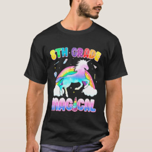 Camiseta Niños De Octavo Grado Magico Unicornio Arcoiris De