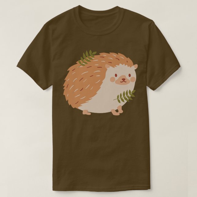 Camiseta niños de otoño en hedgehog (Diseño del anverso)