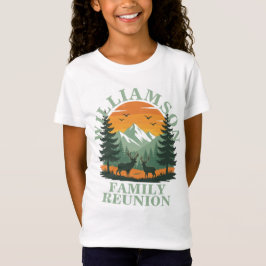 Camiseta Niños de Personalizable de Reunión de Familia Rust