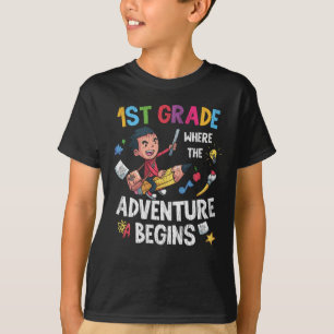 Camiseta Niños de primer curso de la escuela de aventura