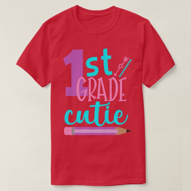 Camiseta Niños de primer grado de vuelta a la escuela terce (Diseño del anverso)