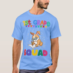 Camiseta Niños de primer grado Escuadrón Divertido Conejo C