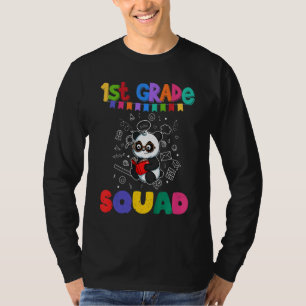 Camiseta Niños de primer grado Squad Panda Bear Elemental S