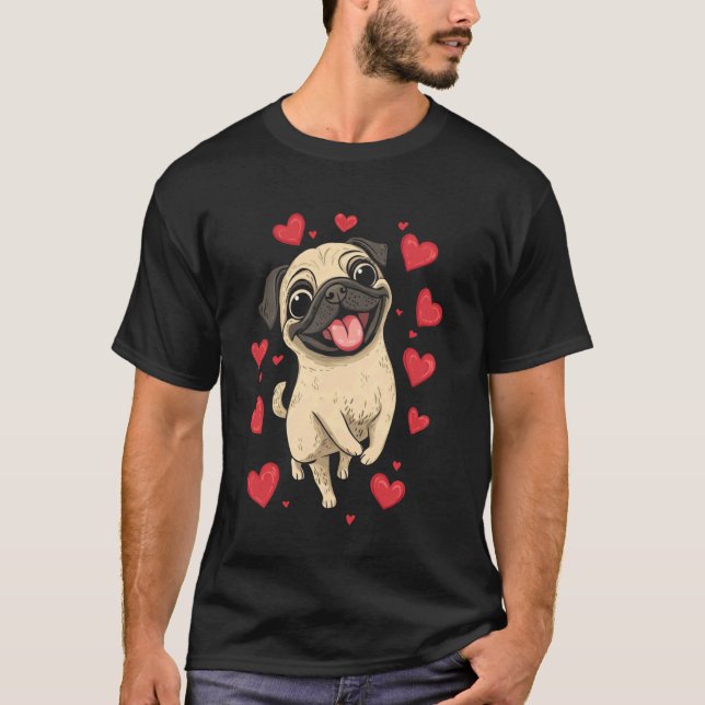 Camiseta Niños de Pug Adorables (Anverso)
