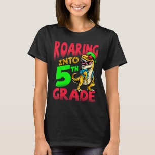 Camiseta Niños de quinto grado de dinosaurio T-Rex