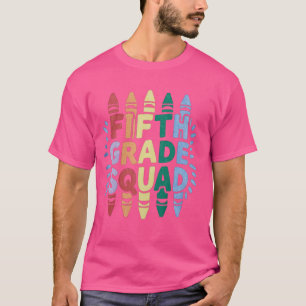 Camiseta Niños De Quinto Grado De Escuadrón Divertido De Vu