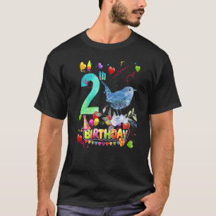 Camiseta Niños de raza negra de 2 años Chica Cute Brid