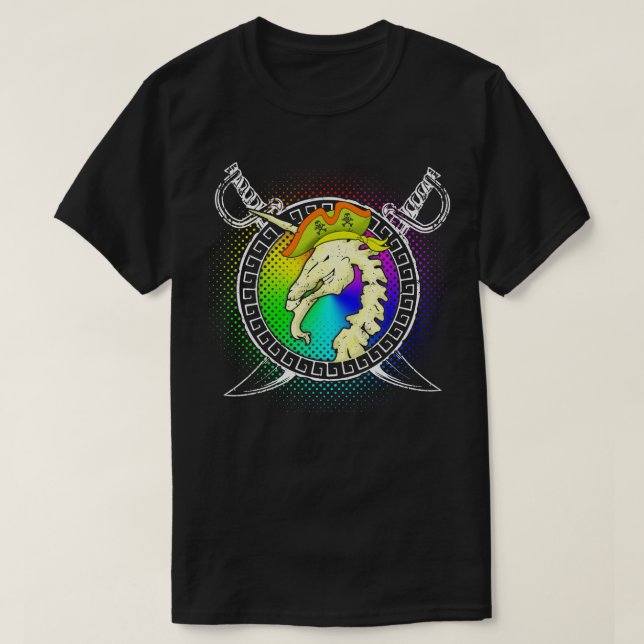 Camiseta Niños de regalo de Unicornio pirata (Diseño del anverso)